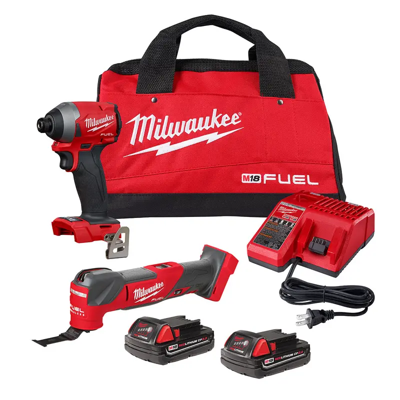 Milwaukee 2765-22 M18 FUEL 7/16″ Hex High-Torque Impact Wrench Kit