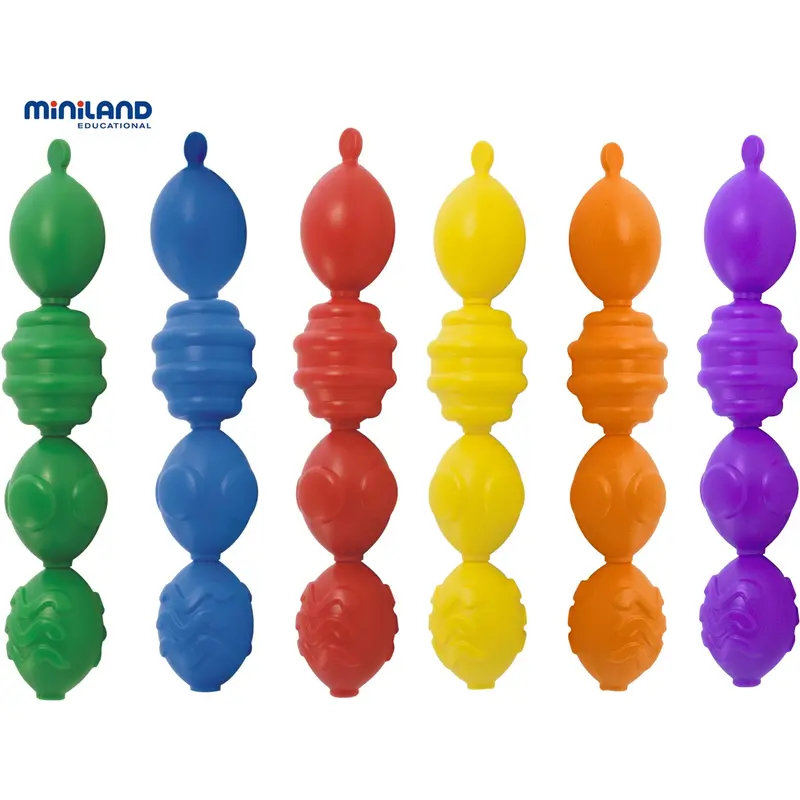 Miniland Maxichain Interlocking Color Blocks – 24-Piece Set