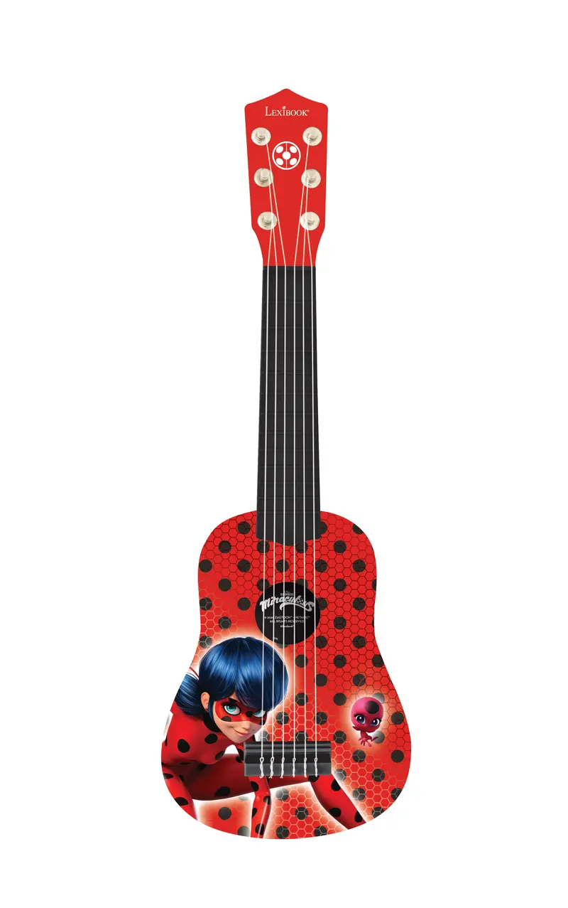 Miraculous Ladybug Starter Guitar – 21-Inch Toy Instrument for Toddlers
