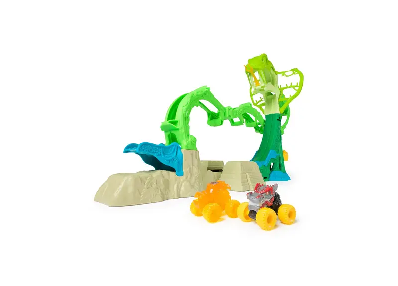 Monster Jam Mini Jams Playset – Cobra’s Crazy Escape Compact Stunt Arena
