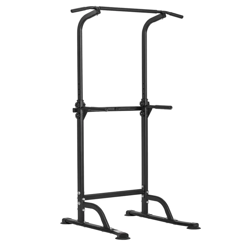 Multi-Functional Power Tower – Adjustable Pull-Up and Dip Station with 10 Height Settings, 330-Lb Weight Capacity