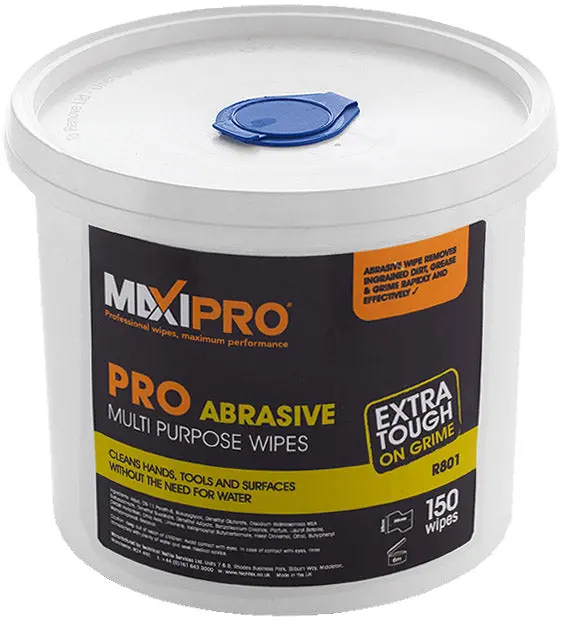 Multi-Purpose Abrasive Cleaning Wipes for Tough Residue