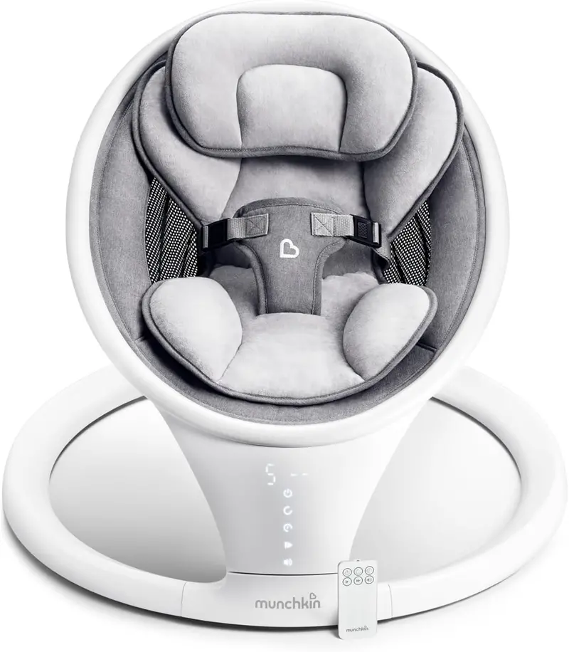 Munchkin Electronic Toy for Babies – Interactive Metal & Hard-Plastic Play Item with Nylon Components, White Design