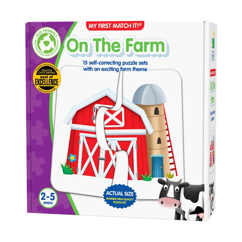 My First Match It! On the Farm – Preschool Matching Puzzle Set