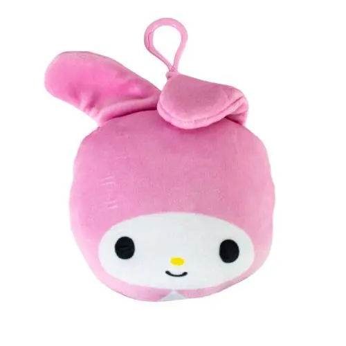My Melody Plush Zipper Head – 6-Inch Soft Vinyl Character Accessory