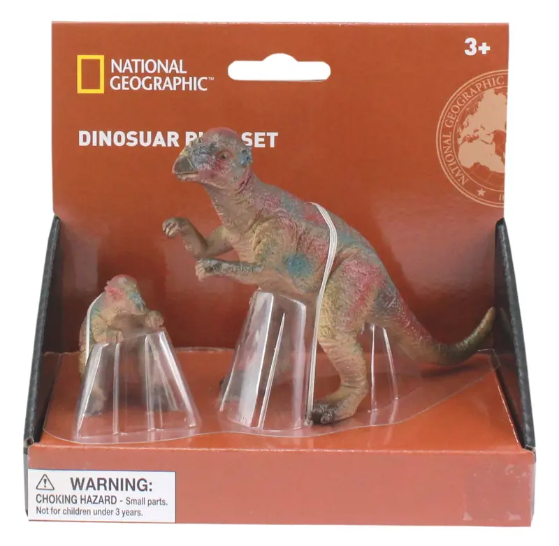 National Geographic Leptoceratops Dinosaur Pair – Dual-Species Prehistoric Figure Set