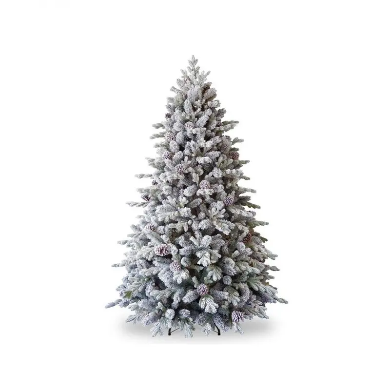 National Tree Co. Snowy Dorchester Pine Artificial Christmas Tree – 7.5ft, Realistic Feel
