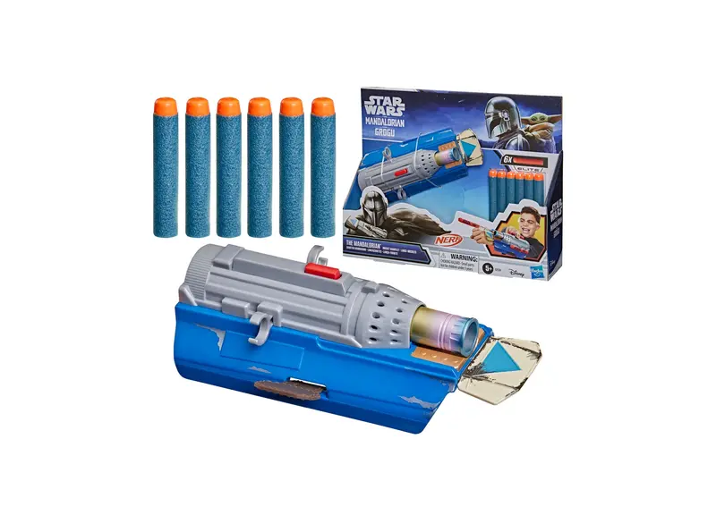Nerf Star Wars Mandalorian Rocket Gauntlet – Wearable Blaster with 6 Darts