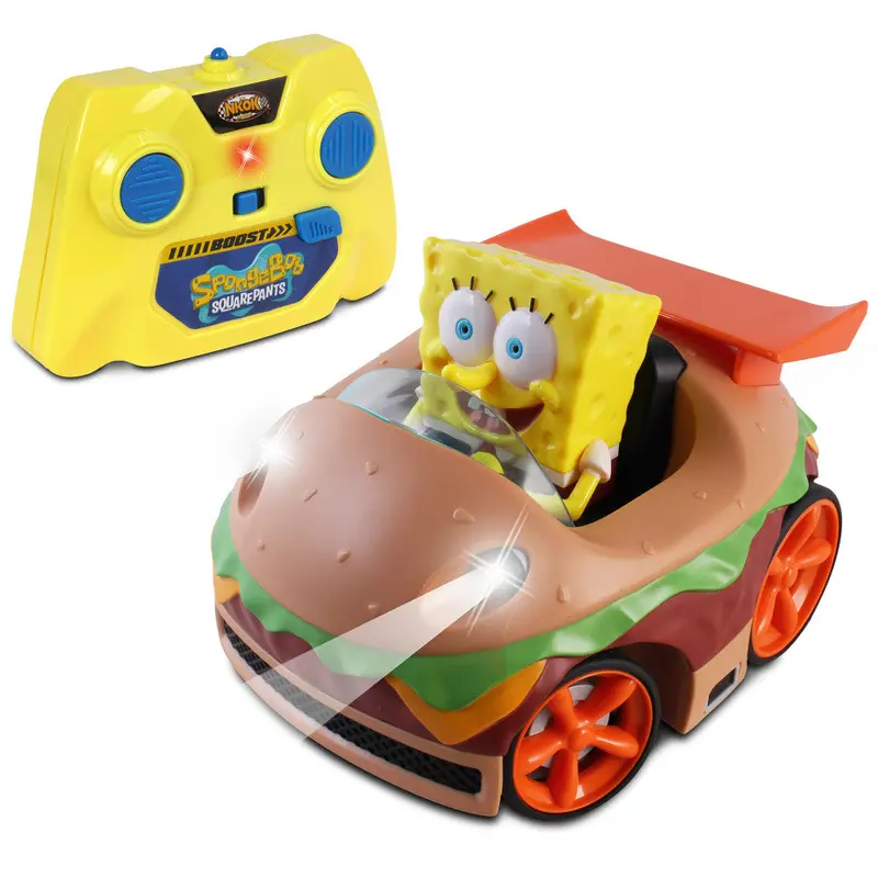 NKOK SpongeBob Krabby Patty RC Vehicle – Animated Remote-Controlled Toy