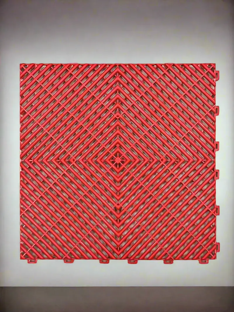 Non-Slip Drainage Floor Tiles – 58.55 Sq Ft Modular System for Garages, Pools & Wet Zones