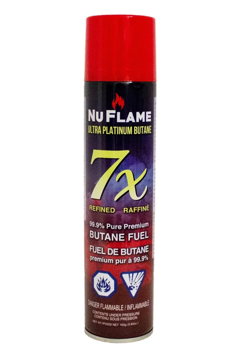 Nuflame Ultra Platinum Butane Gas Cartridge – 165g High-Purity Fuel for Portable Stoves & Torches (UF4985)