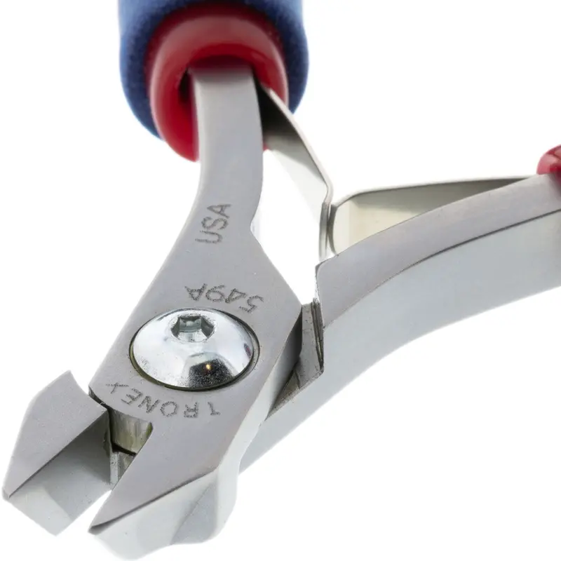 Oblique Nose Pliers for Chainmaille – Medium-Duty Stubby Design (P549A/P749A)