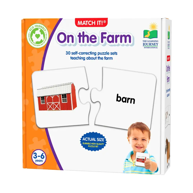 On the Farm Puzzle – Thematic Matching Game for Early Vocabulary Building