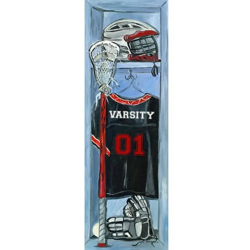 Oopsy Daisy Lacrosse Locker Canvas Art – Bold Sports-Themed Wall Decor