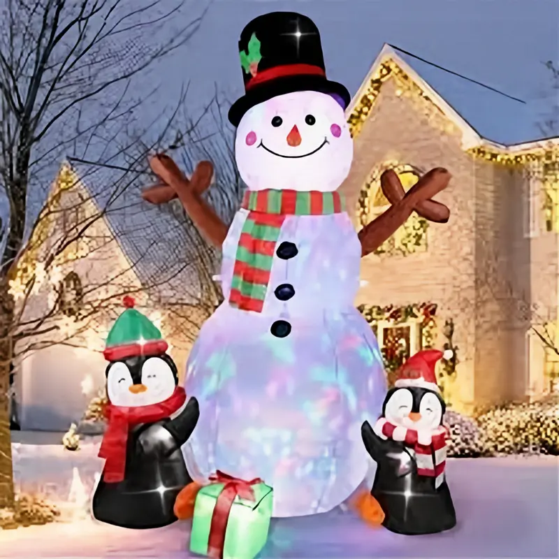 Outdoor LED-Inflated Christmas Yard Decorations – Weather-Resistant Holiday Blow-Ups