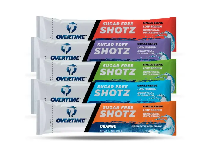 Overtime Sugar-Free Electrolyte Powder — Variety Pack (80 Servings)