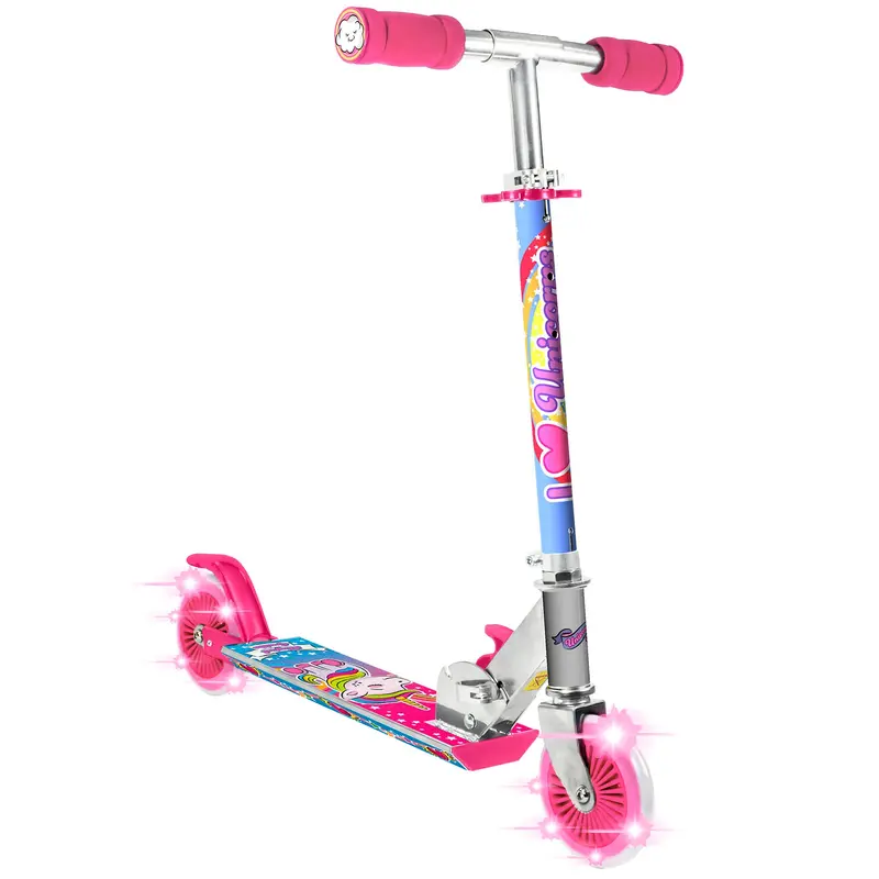 Ozbozz Magical Sparkles Unicorn Scooter – Flashing Wheels & Glitter-Inspired Aesthetic