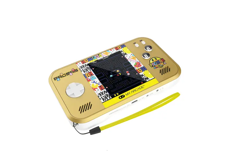 Pac-Man Pocket Player Max – Portable Handheld Gaming System with 5 Retro Arcade Games