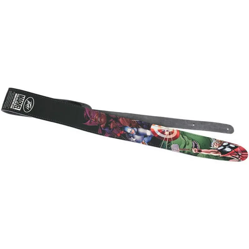 Peavey Marvel Avengers Guitar Strap – Multicolor Leather Accessory