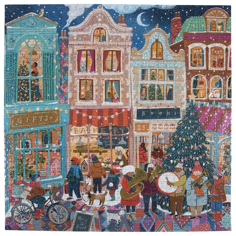 Piece&Love Happy Holidays Jigsaw Puzzle – Festive 1000-Piece Challenge