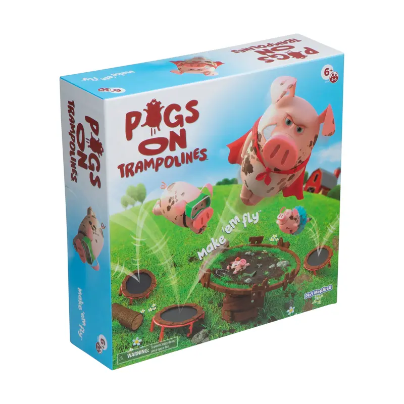 Pigs on Trampolines – Cooperative Bouncing Game for Kids