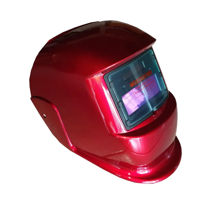 Pinnacle Red Decasola Auto-Darkening Welding Helmet – Fixed Shade