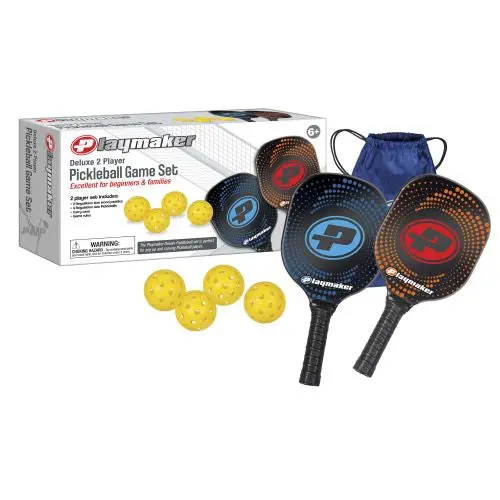 Playmaker Deluxe Pickleball Set – Two-Player Starter Kit with Travel Case