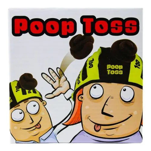 Poop Toss Family Party Game – Silly Plush Hat Toss Challenge