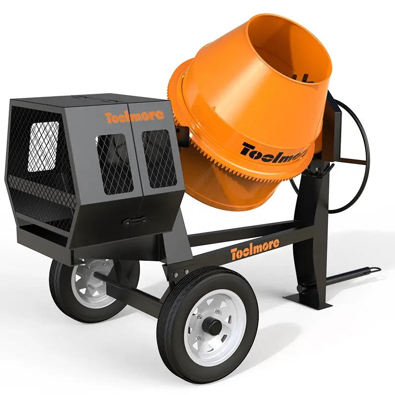 Portable Gas-Powered Concrete Mixer – 350L / 500L Drum Cement Mixer with LIFAN Engine