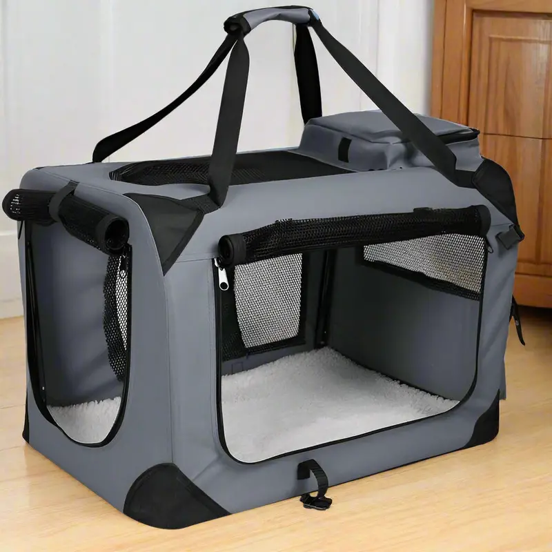 Portable Soft-Sided Pet Crate – Durable, Comfortable Travel Kennel for Dogs and Cats