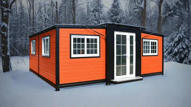 Premium 2-Bedroom Foldable Prefab Home – 19′ x 20′ with Full Bathroom & Pre-Wired Kitchen (Model 0206DLX)