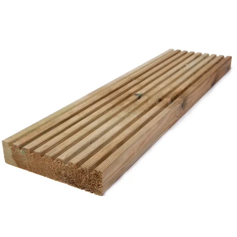 Pressure-Treated Softwood Garden Decking Boards – Natural Timber Finish