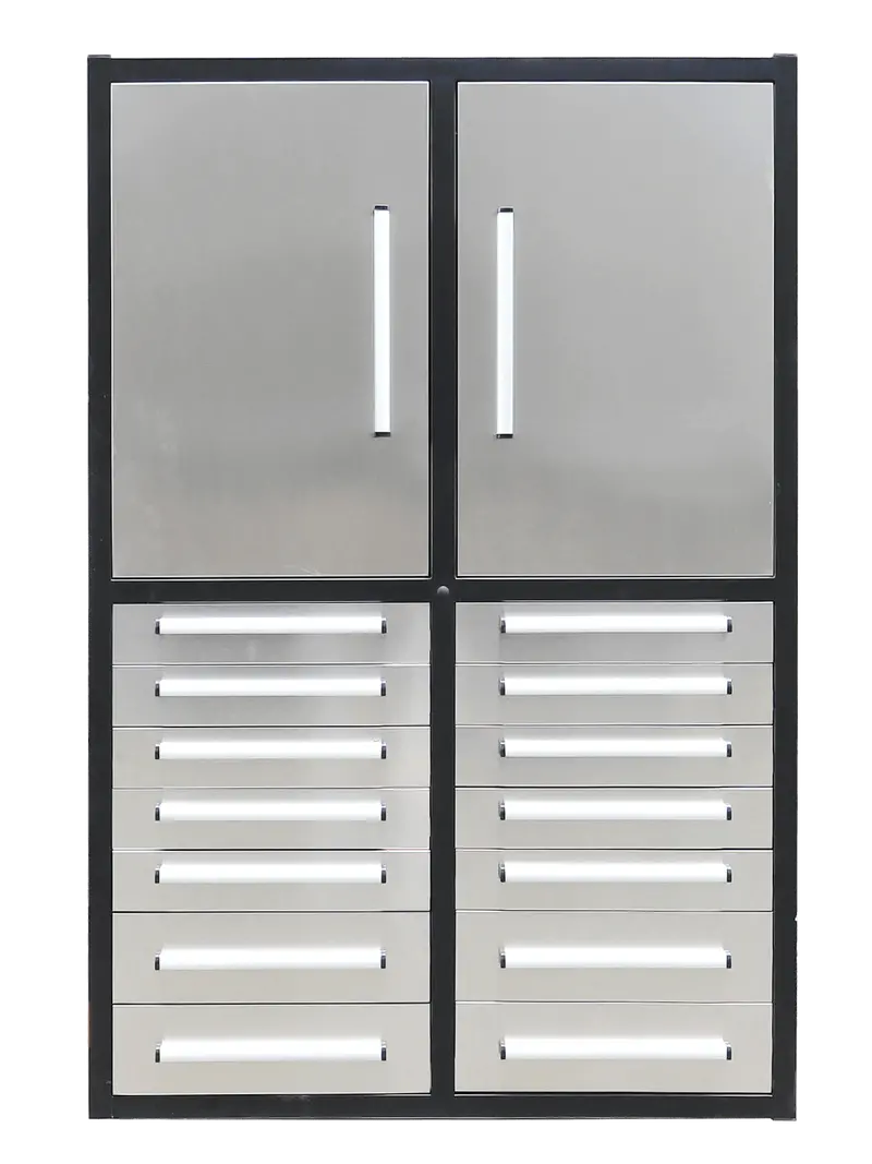 Professional 12-Drawer Heavy-Duty Garage Tool Cabinet with Integrated Workbench – H4FT14D2