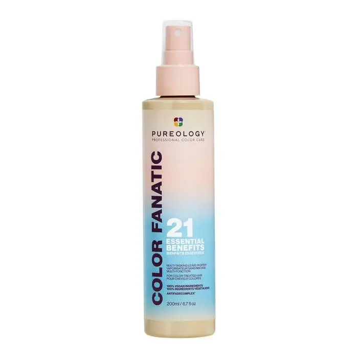 Pureology Color Fanatic Multi-Tasking Leave-In Spray – Heat Protectant + Detangler for Colored Hair