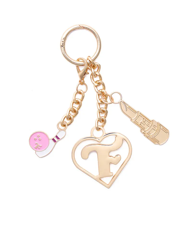 Queen Pin Keychain and Detachable Bag Charm Set