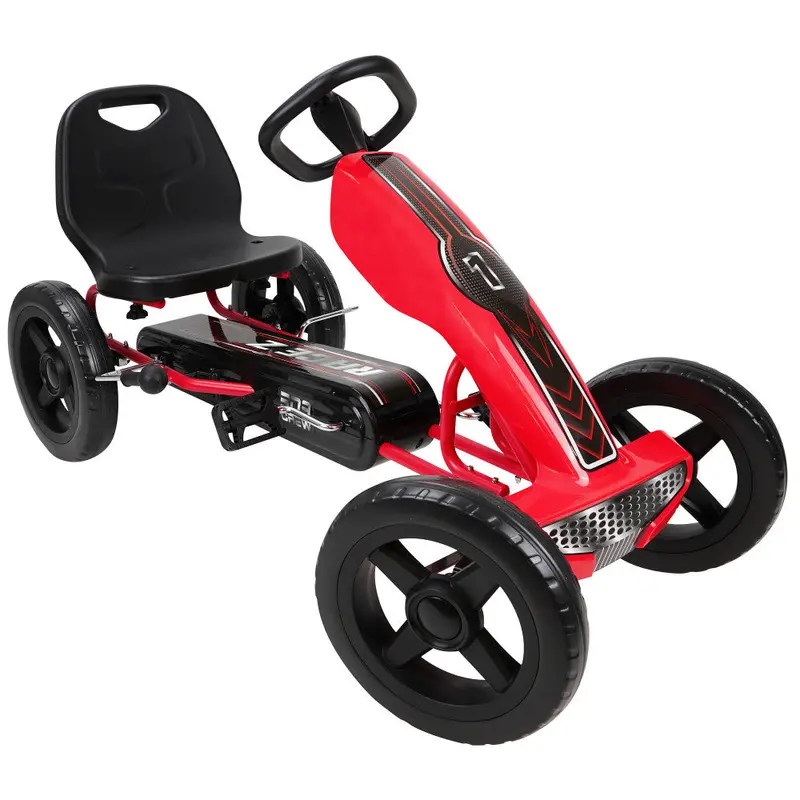 Race Z Pedal Go-Kart – Red Sporty Design with Adjustable Seat