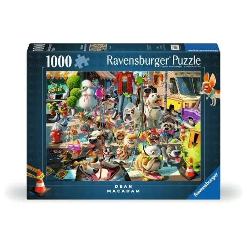 Ravensburger Dog Walker Jigsaw Puzzle – 1000-Piece Vibrant Park Scene