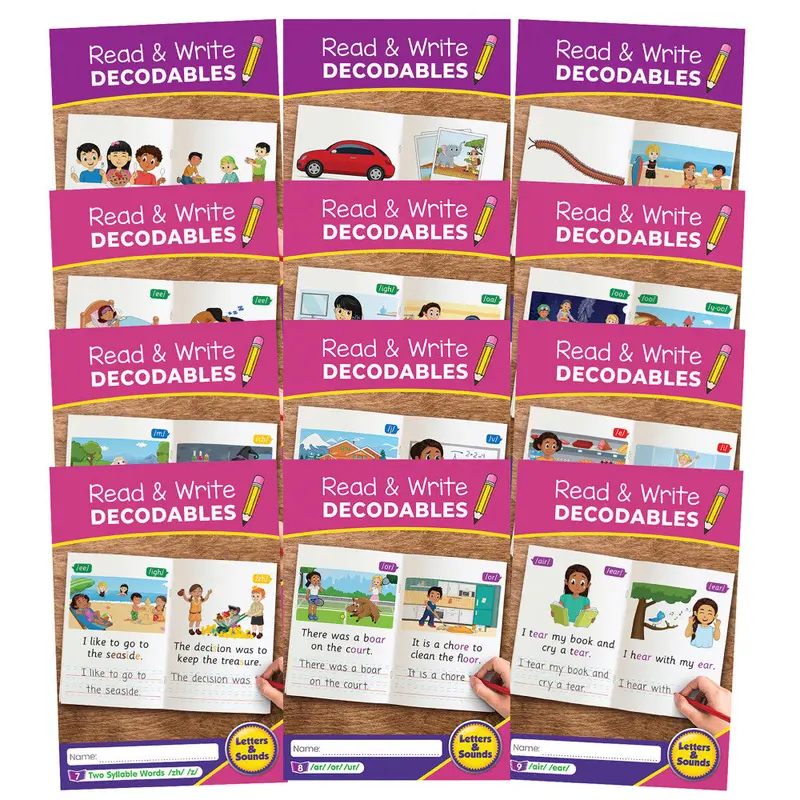 Read & Write Decodables Set B – Phonics and Handwriting Practice by Junior Learning
