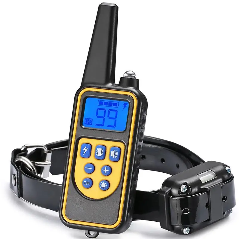 Rechargeable Waterproof Dog Training Collar – Remote-Controlled Anti-Bark Device with Shock, Vibe & Tone Modes