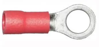 Red 5.3mm Ring Crimp Terminals – 100-Pack