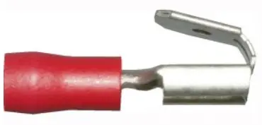 Red 6.3mm Piggyback Spade Terminals – Stackable Quick-Connectors, 100-Pack