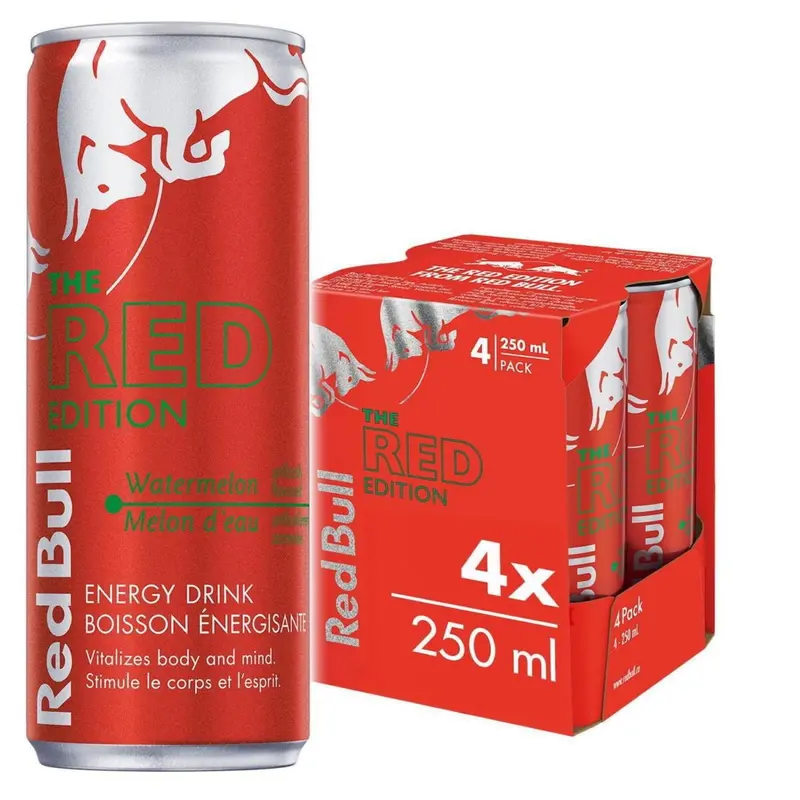 Red Bull Energy Drink Limited Edition – Green & Red Variants (250 mL Aluminum Cans)