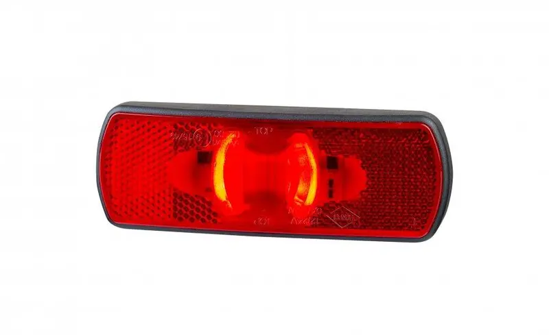 Red LED Marker Lamp – Flush-Mount Design, No Visible Fixings