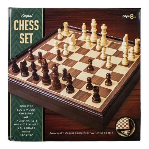 Regal Maple & Walnut Chess Set – Handcrafted Wooden Board Game Collection