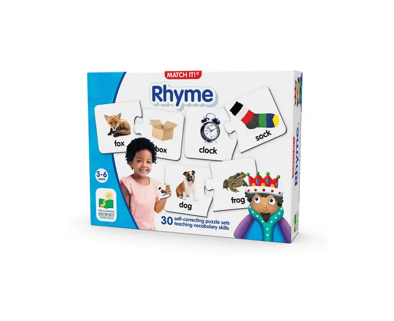 Rhyme Match Puzzle – Vibrant Word Pairing Game for Language Development