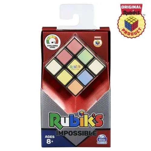 Rubik’s 3×3 Impossible Puzzle Cube by Spin Master – Challenging Twistable Brain Teaser
