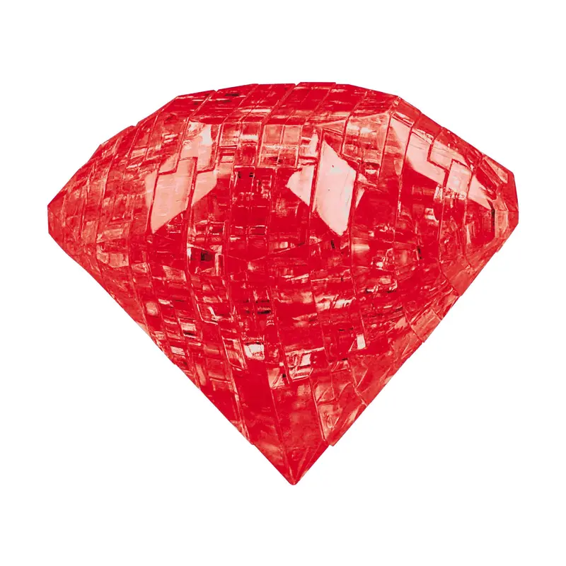 Ruby Glow 3D Crystal Puzzle – 43-Piece Mind-Bending Challenge