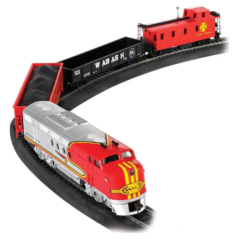 Santa Fe Flyer HO Scale Electric Train Set – Bachmann Ready-to-Run Model