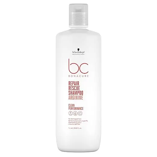 Schwarzkopf BC Bonacure Repair Rescue Bond Shampoo – 250mL Treatment for Dry, Damaged Hair