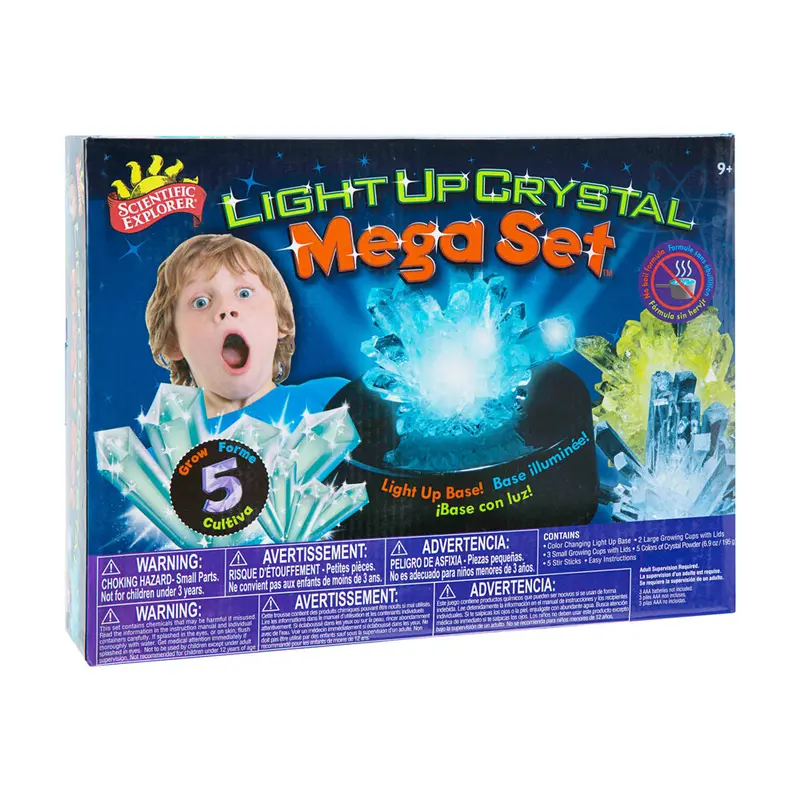 Scientific Explorer Crystal Growing Kit – Glow-in-the-Dark Science Experiment Set